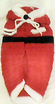 Santa Claus Hand Crocheted Dog Sweater